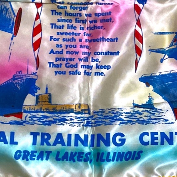 Vintage United States Navy Sweetheart Pillow Case Sham - Picture 5 of 11